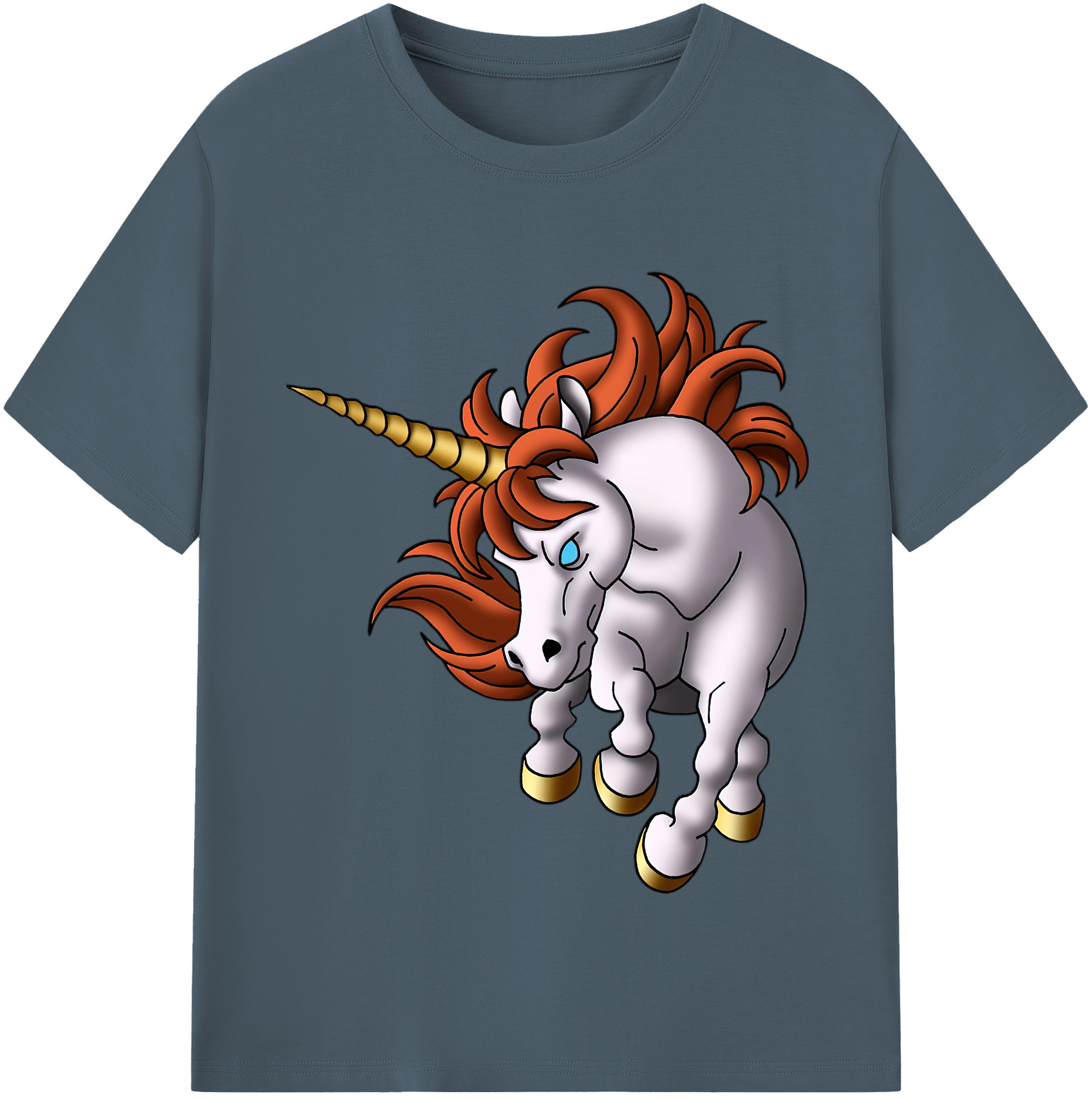 （画像用） ドラゴンクエスト Doragon Kuesuto Dragon Quest 綿100％半袖Tシャツ（フロントプリント）